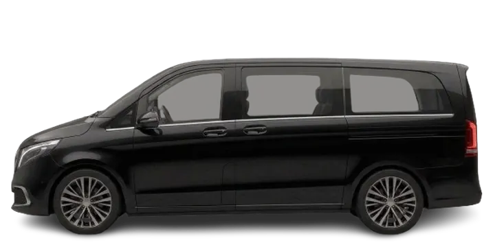 Black six-seat MPV people carrier